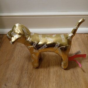 PINK Victoria's Secret limited edition gold dog.